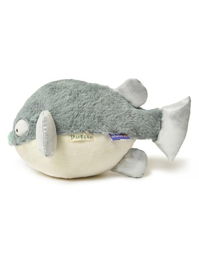 Mi Arcus Puffer Fish Soft Plush Toy Green- Height 16 cm - Image 4